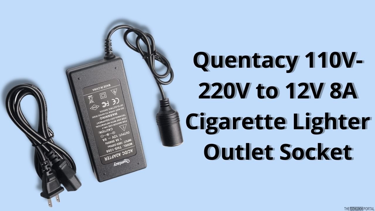 Quentacy 110V-220V to 12V 8A Cigarette Lighter Outlet Socket