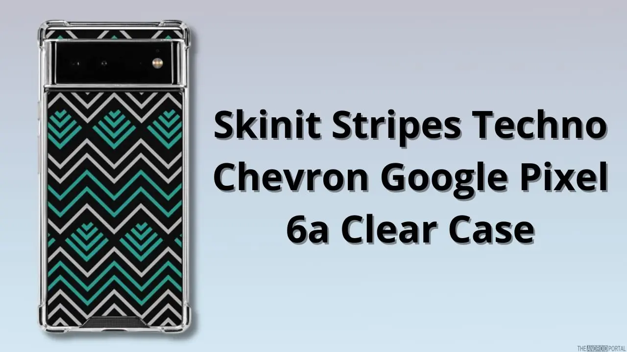 Skinit Stripes Techno Chevron Google Pixel 6a Clear Case