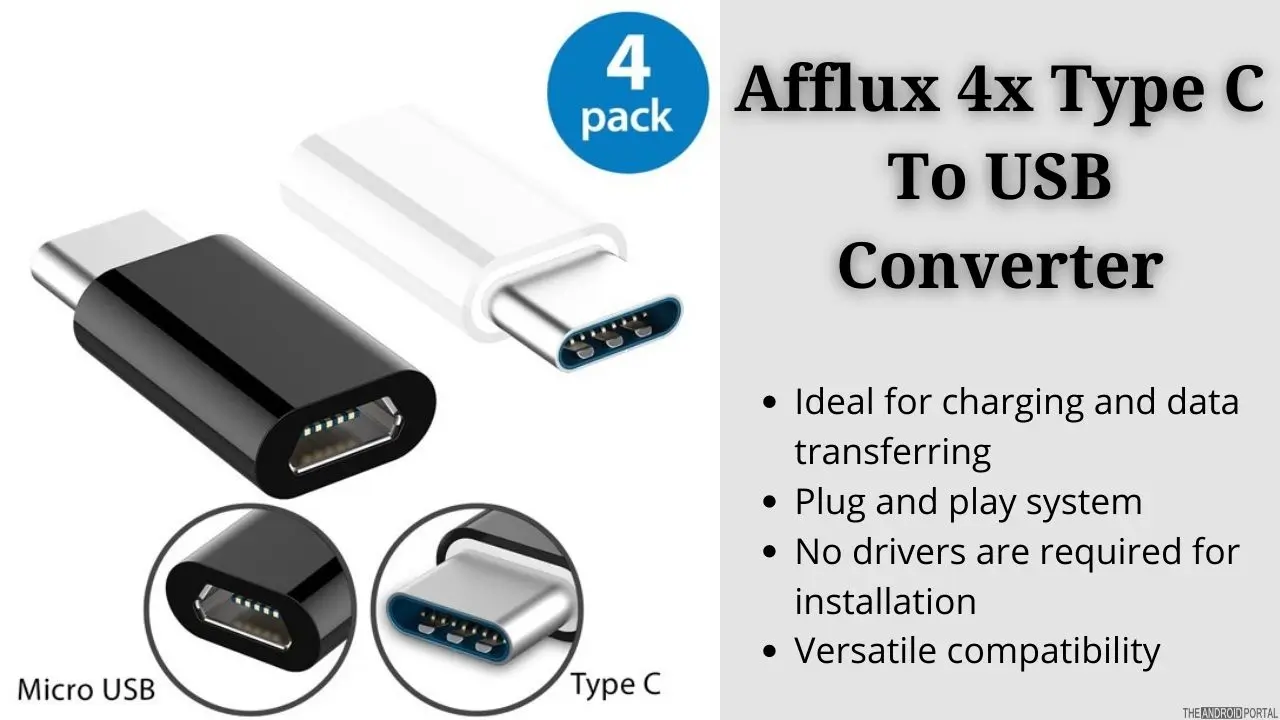 Afflux 4x Type C To USB Converter