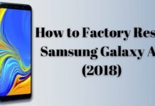 How to Factory Reset Samsung Galaxy A7 (2018)