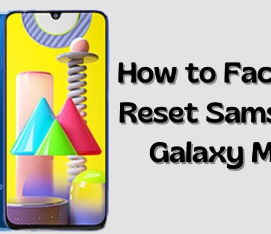Factory Reset Samsung Galaxy M31
