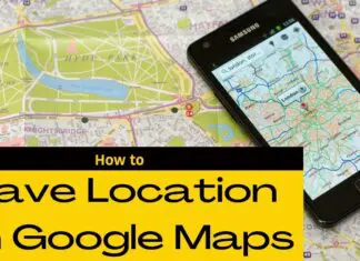 How to save location on Google Maps