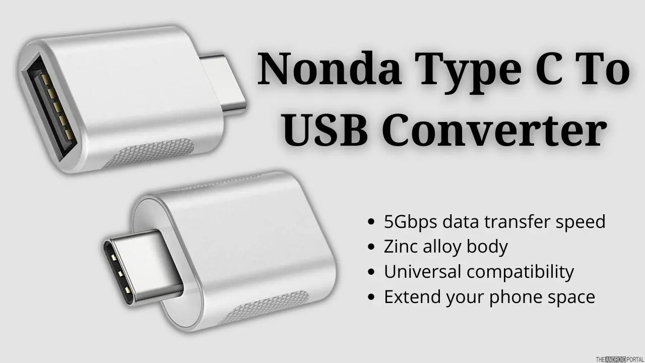 Nonda Type C To USB Converter