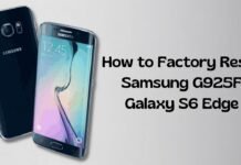 How to Factory Reset Samsung G925F Galaxy S6 Edge