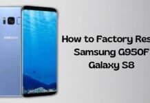 How to Factory Reset Samsung G950F Galaxy S8