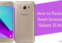 How to Factory Reset Samsung Galaxy J2 Ace