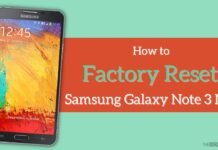 How to Factory Reset Samsung Galaxy Note 3 Neo 3G