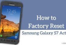 How to Factory Reset Samsung Galaxy S7 Active