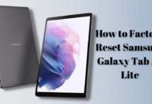 How to Factory Reset Samsung Galaxy Tab A7 Lite