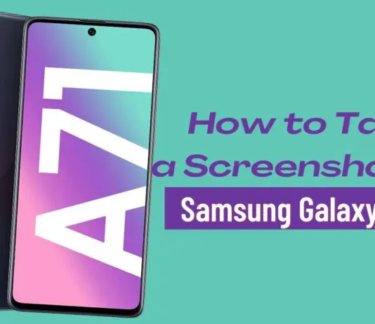 6 Methods to Take a Screenshot on Samsung Galaxy A71