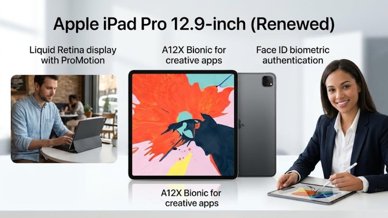 Apple iPad Pro 12.9-inch (Renewed)