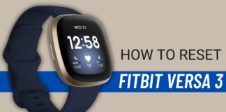 How to Reset Fitbit Versa 3