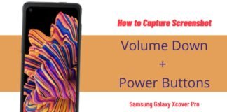 How to Take a Screenshot on Samsung Galaxy Xcover Pro