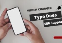 Which Charger Type Does S50 Support