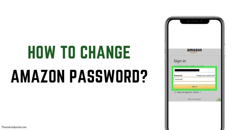 How To Change Amazon Password