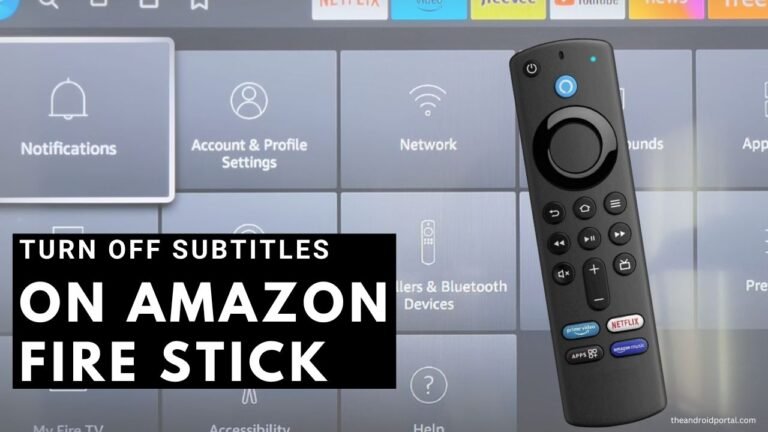 Why do subtitles keep coming on Firestick?