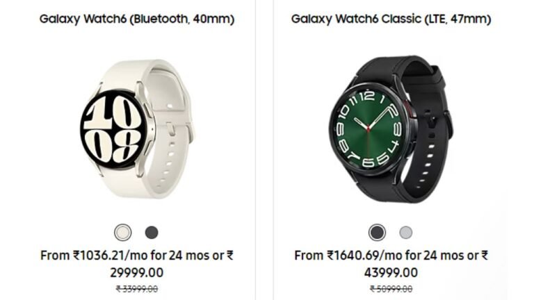 Samsung Galaxy Watch 6 vs Galaxy Watch 6 Classic