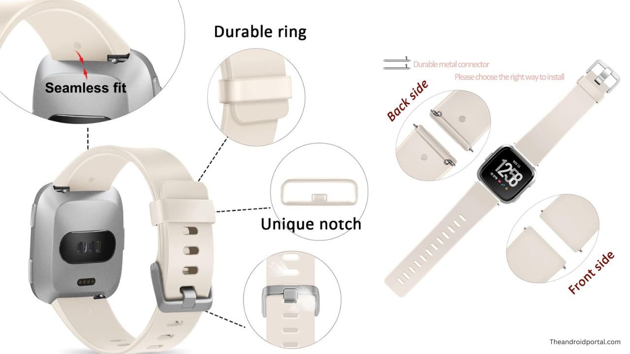 Wepro Replacement Bands Compatible with Fitbit Versa SmartWatch