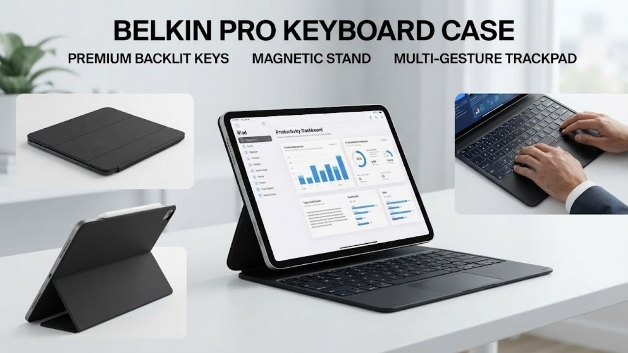 Belkin Pro Keyboard Case with Magnetic Stand for iPad Pro 11-inch