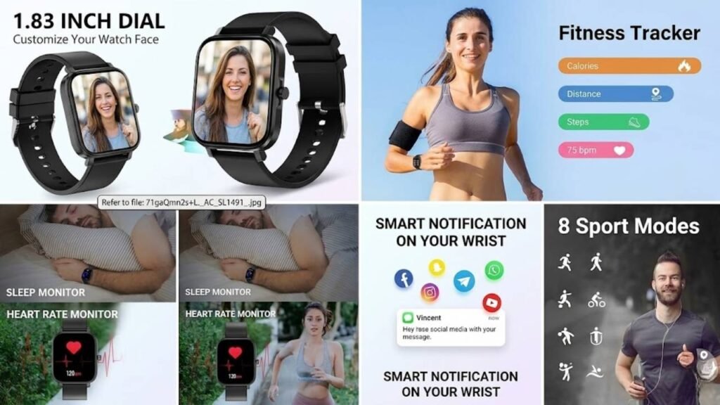 Choiknbo 1.83" Smart Watch