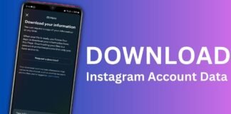 Download Instagram Account Data on Android