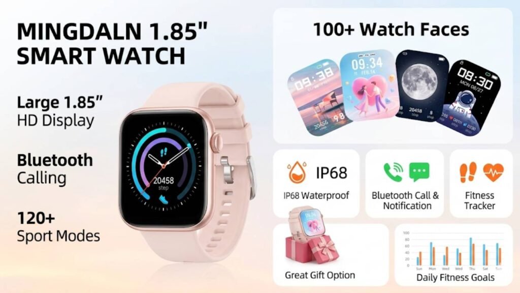 Mingdaln 1.85" Smart Watch