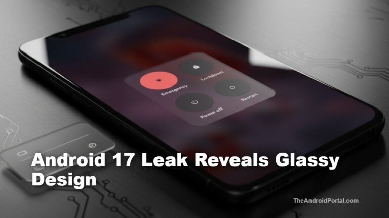 Android 17 Leak Reveals New Glassy Design, Blur Effects, and Smarter Screen Recording