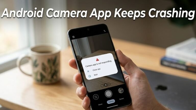 Android Camera App Keeps Crashing