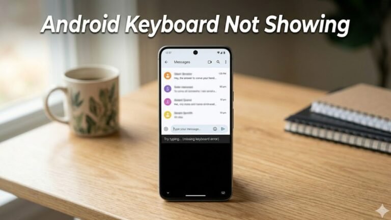 Android Keyboard Not Showing