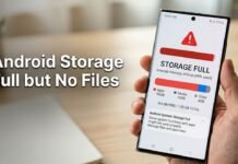 Android Storage Full but No Files