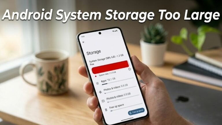 Android System Storage Too Large