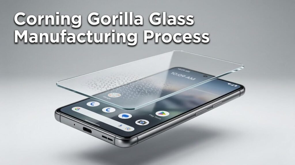 Current image: Corning Gorilla Glass Manufacturing Process