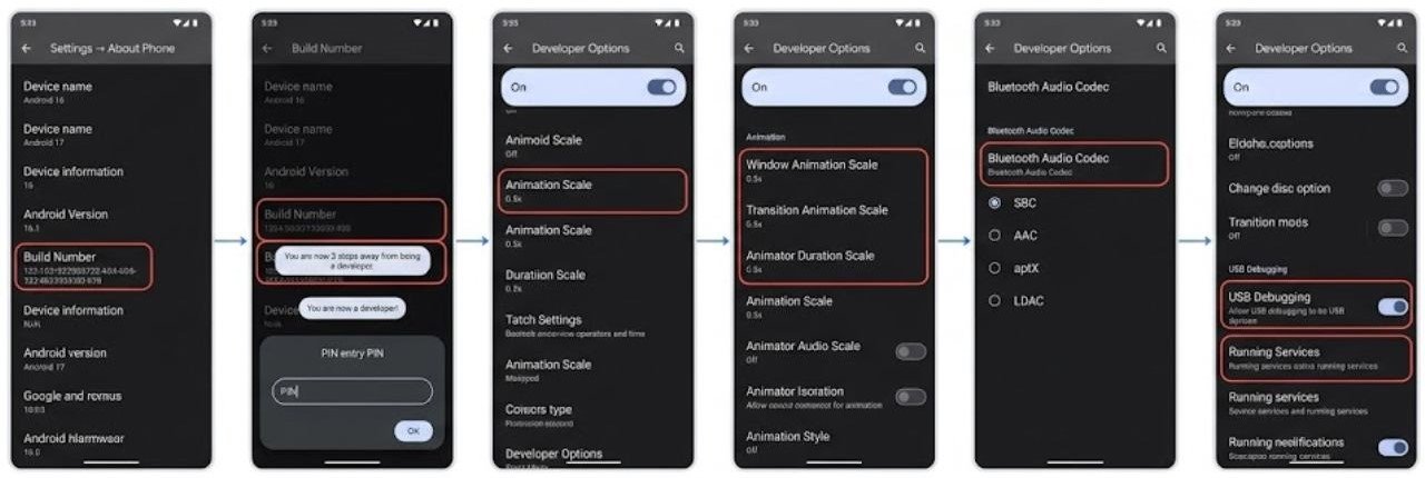 Developer Options