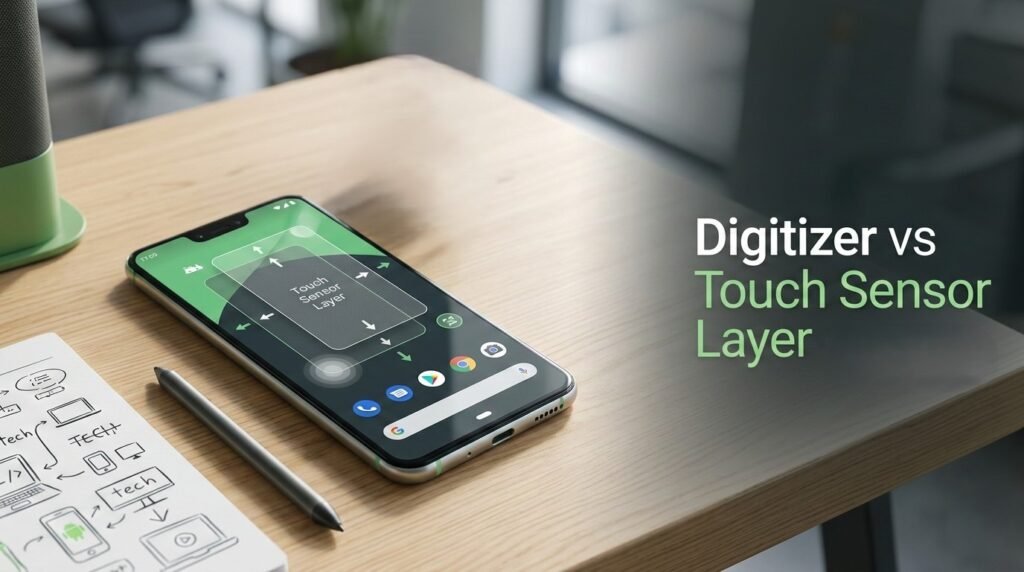 Current image: Digitizer vs Touch Sensor Layer