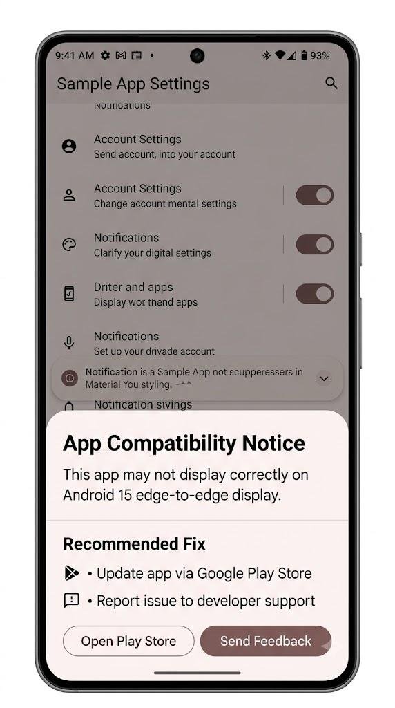 Edge-to-Edge Display Breaking App Layouts