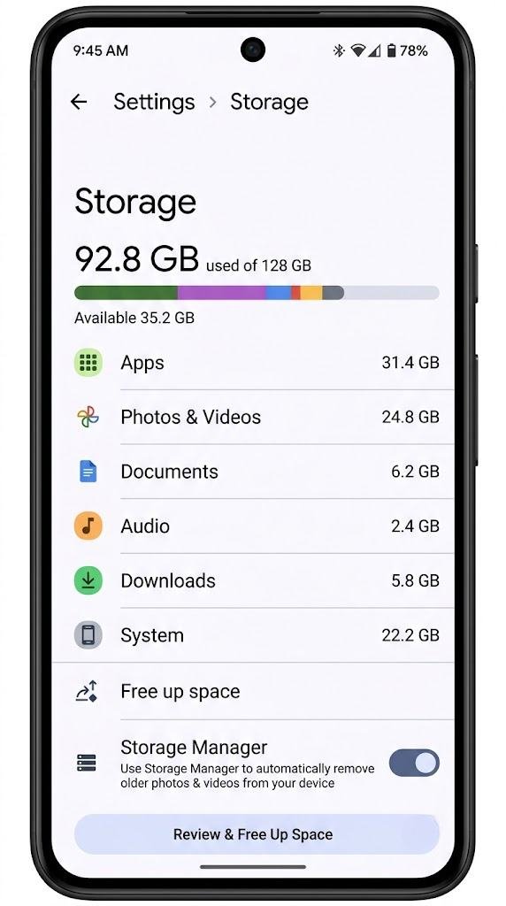 Fix 1 — Check available storage - Check and Free Up Storage Space