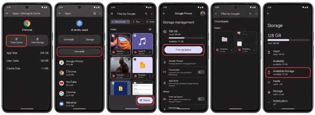 Fix 1 — Free up space quickly - Check and Free Up Storage Space