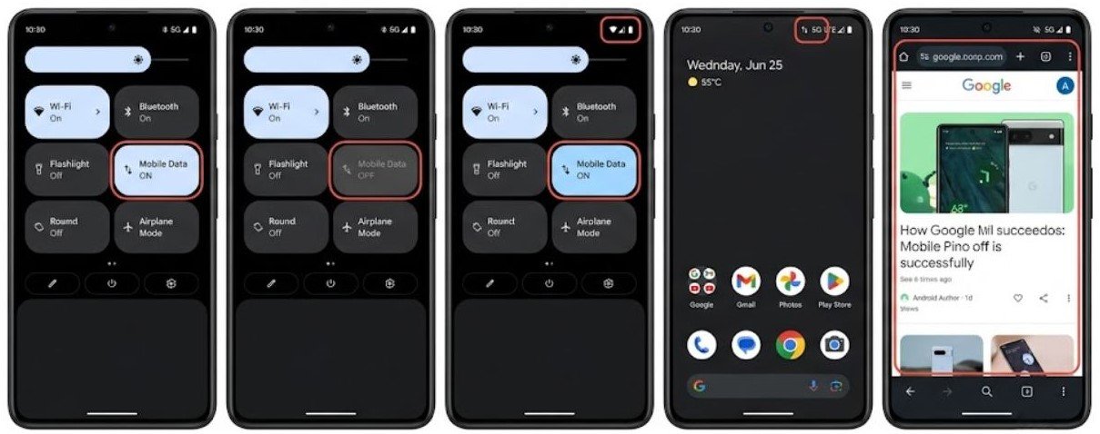 Fix 1 — Toggle Mobile Data Off and Back On