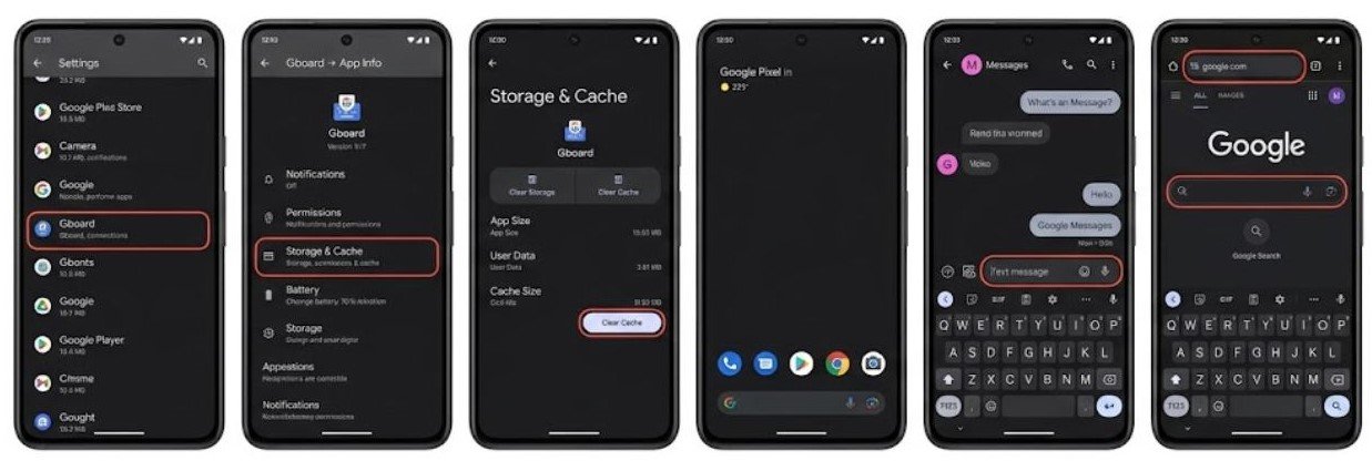 Fix 2 — Clear the Keyboard App Cache