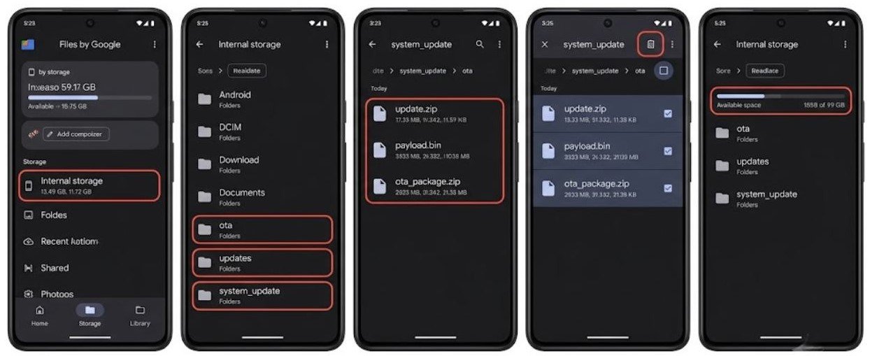 Fix 2 — Remove Leftover OTA Update Packages