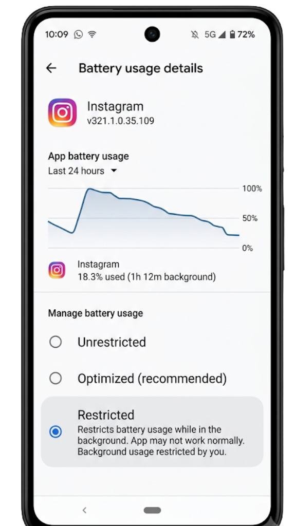 Fix 2 — Restrict Background App Activity