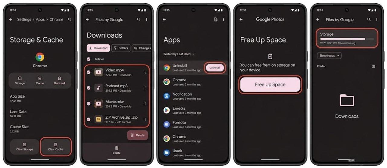 Fix 2 — Check and Free Up Storage Space