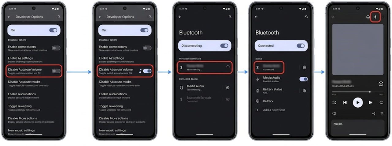 Fix 3 — Enable or Disable Absolute Bluetooth Volume