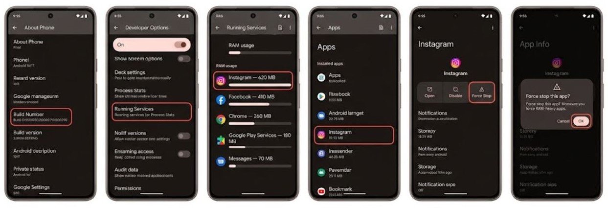 Fix 3 — Identify and Force Stop Resource-Heavy Background Apps
