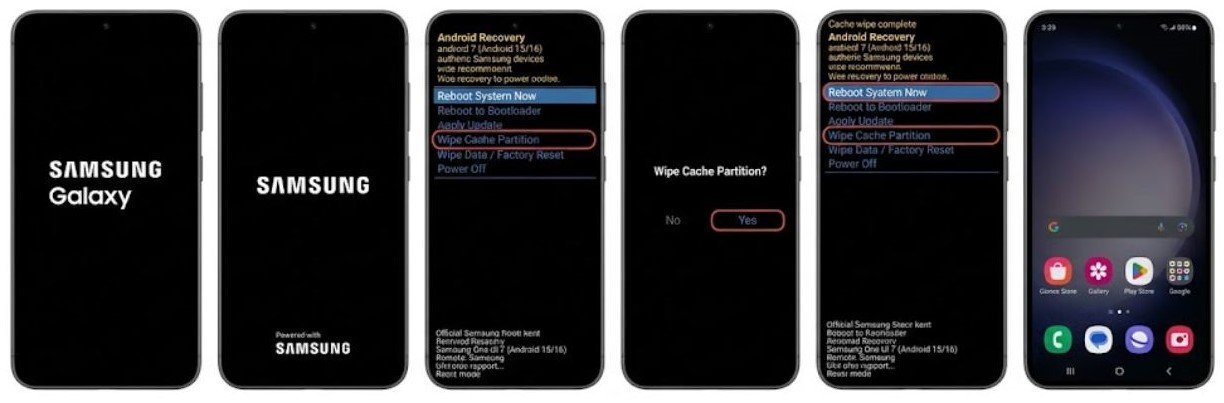 Fix 4 — Clear the System Cache Partition
