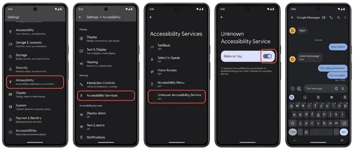 Fix 6 — Check for Conflicting Accessibility Services