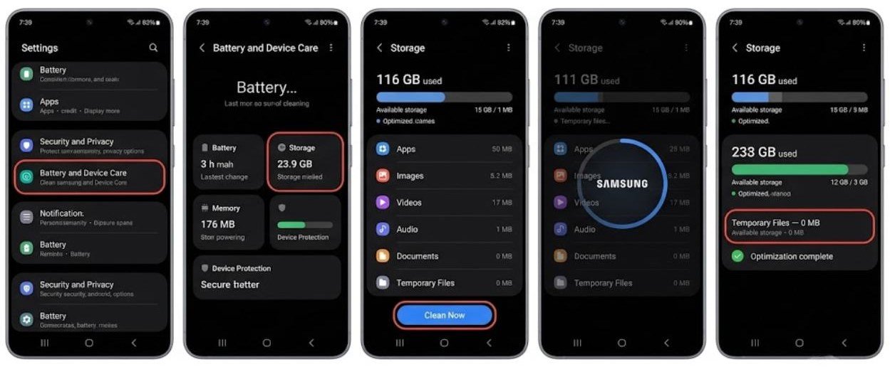 Fix 6 — On Samsung devices - Use Android's Built-In Storage Management Tools