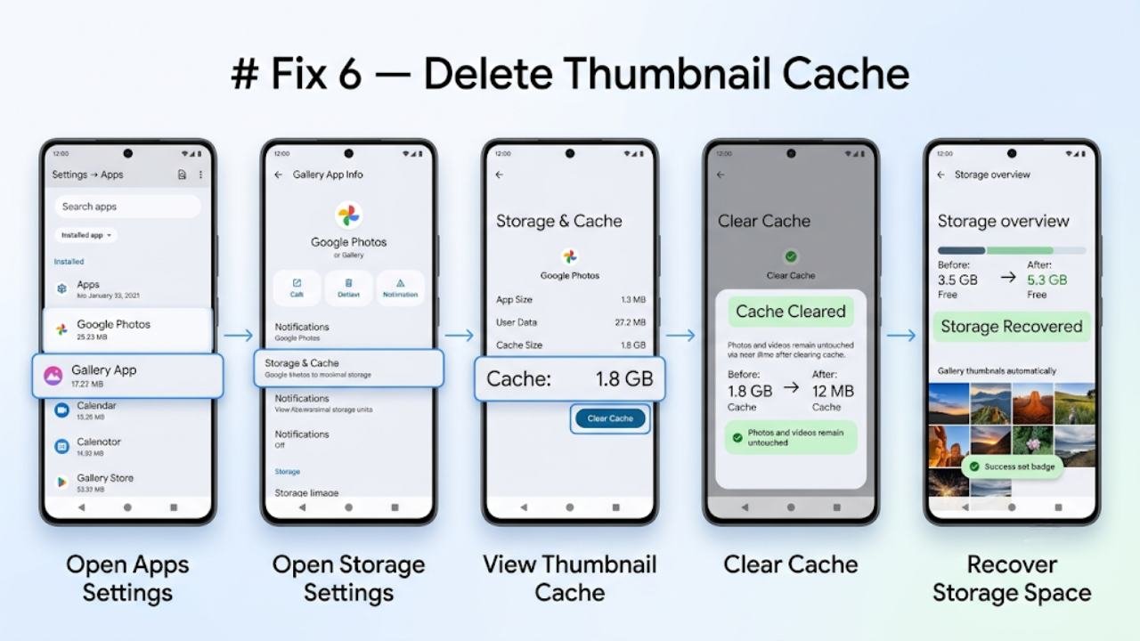 Fix 6 — Delete Thumbnail Cache