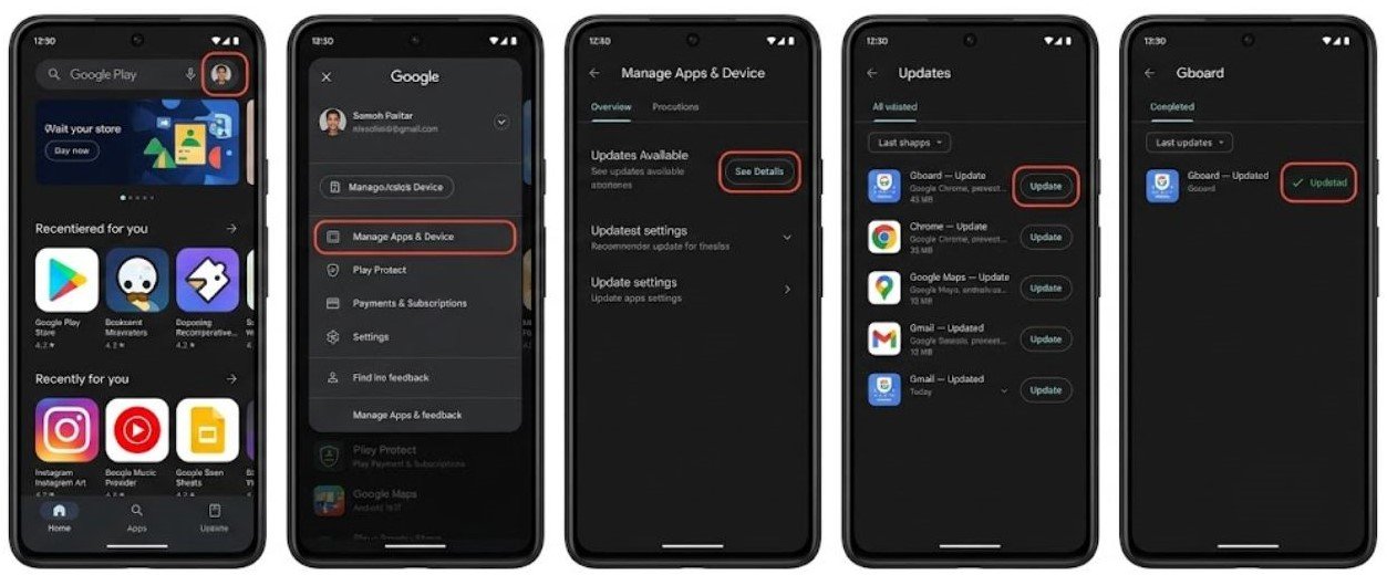 Fix 7 — Update the keyboard app - Update or Reinstall the Keyboard App
