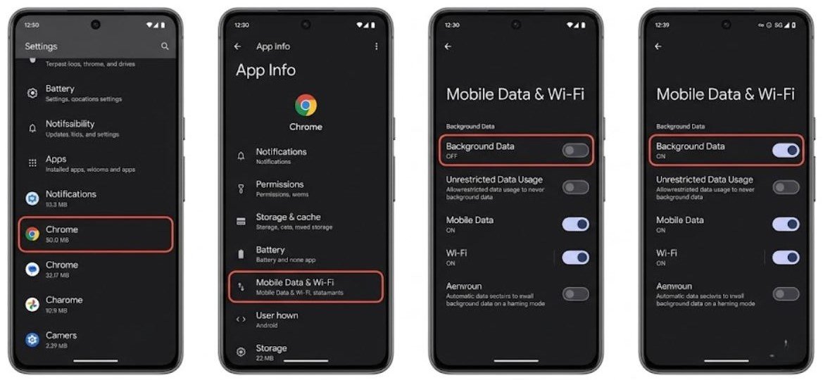 Fix 7 — Check per-app background data restrictions - Check Background Data Settings